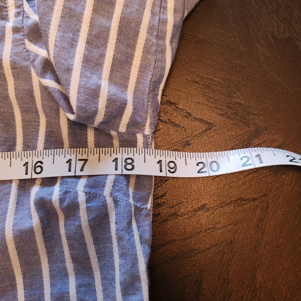 Blue Striped Women's Shirt - Picture 10 of 11